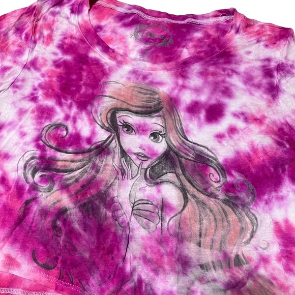 Disney Little Mermaid Ariel Tie Dye Crop Top - Picture 4 of 8